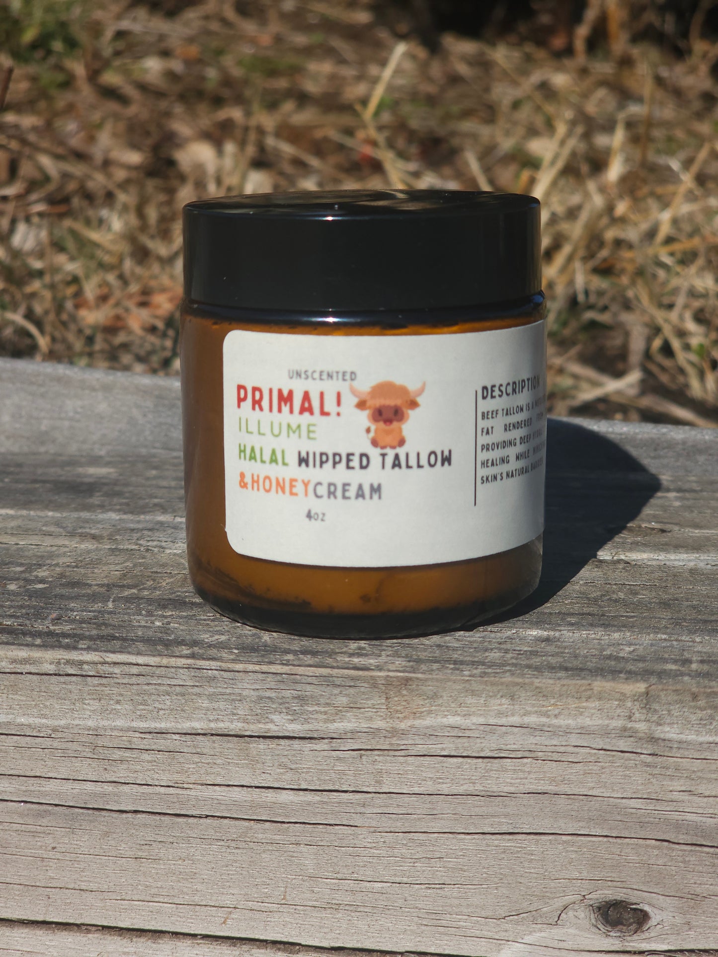 Unscented Whipped Beef Tallow and Honey cream