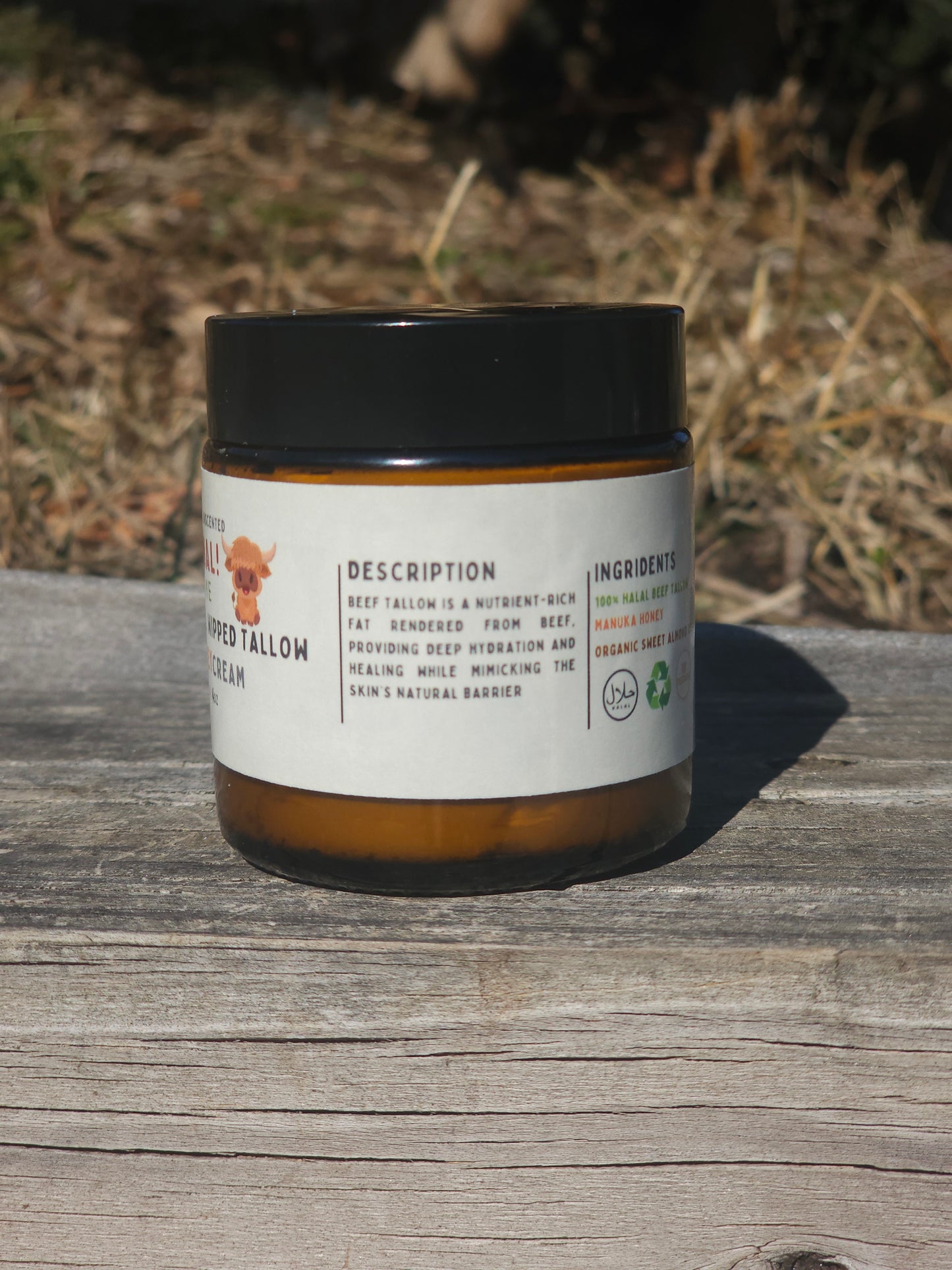 Unscented Whipped Beef Tallow and Honey cream