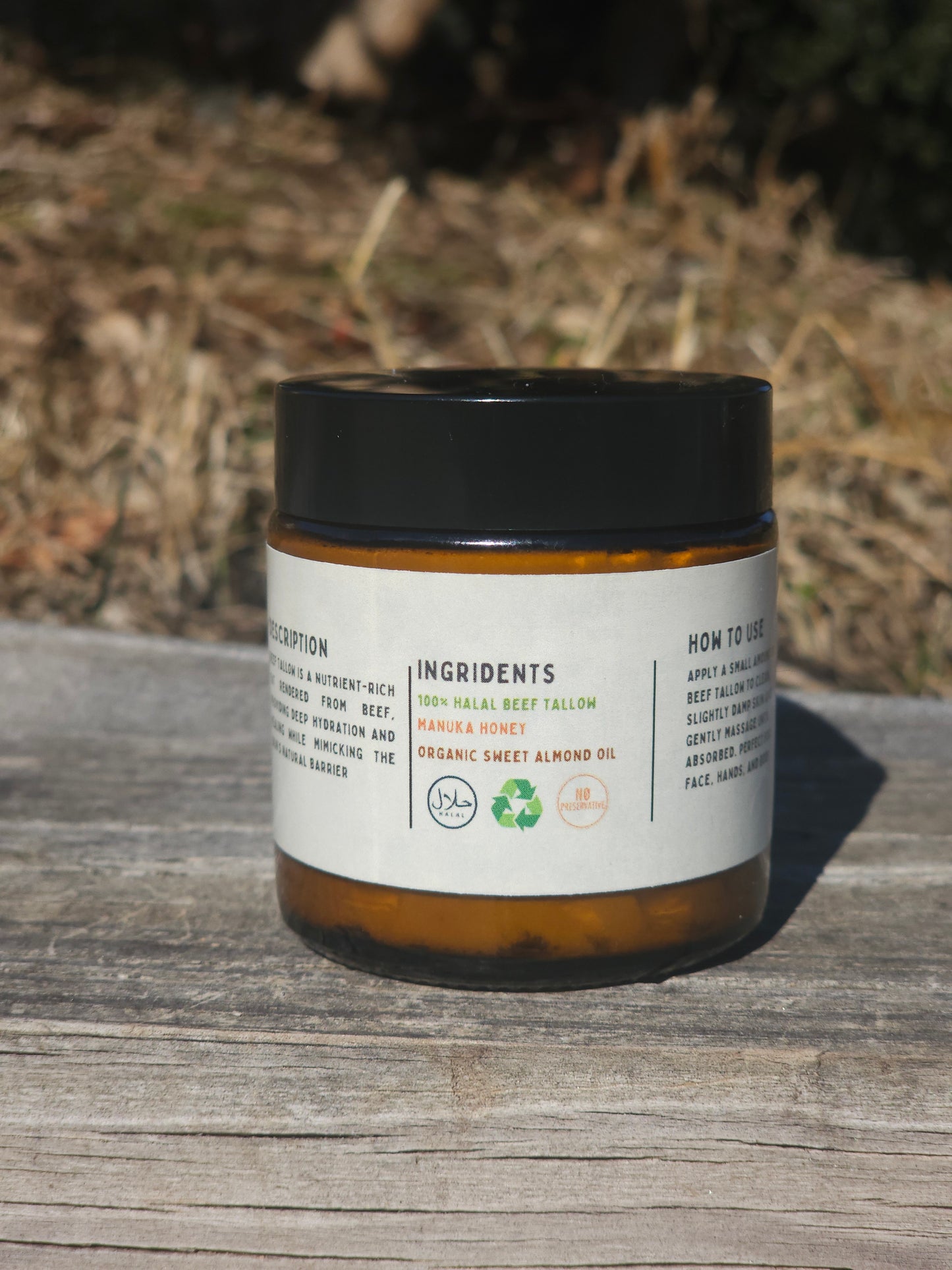 Unscented Whipped Beef Tallow and Honey cream